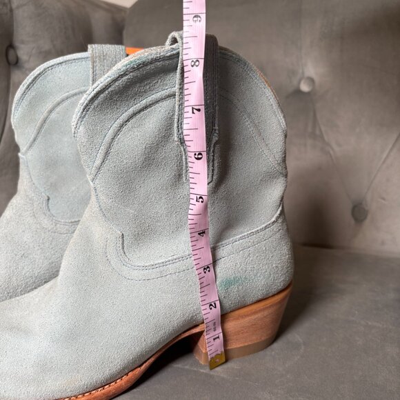 NWT Tecovas The Lucy‎ Suede Cowgirl Boots Sky Blue – Women’s 8.5 B - Picture 8 of 9